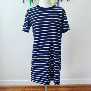 Madewell Striped Tee Dress - Small